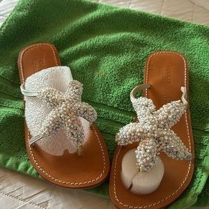 Starfish shimmery sandal